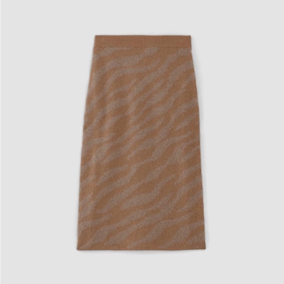 EVERLANE The Alpaca Tiger Jacquard Skirt XS - Picture 6 of 8
